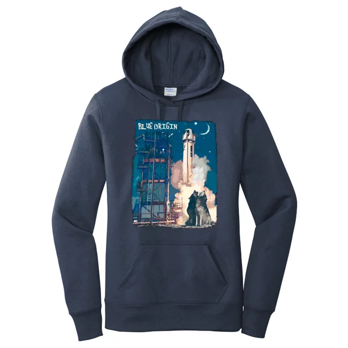 Blue Origin Space Launch Women's Pullover Hoodie