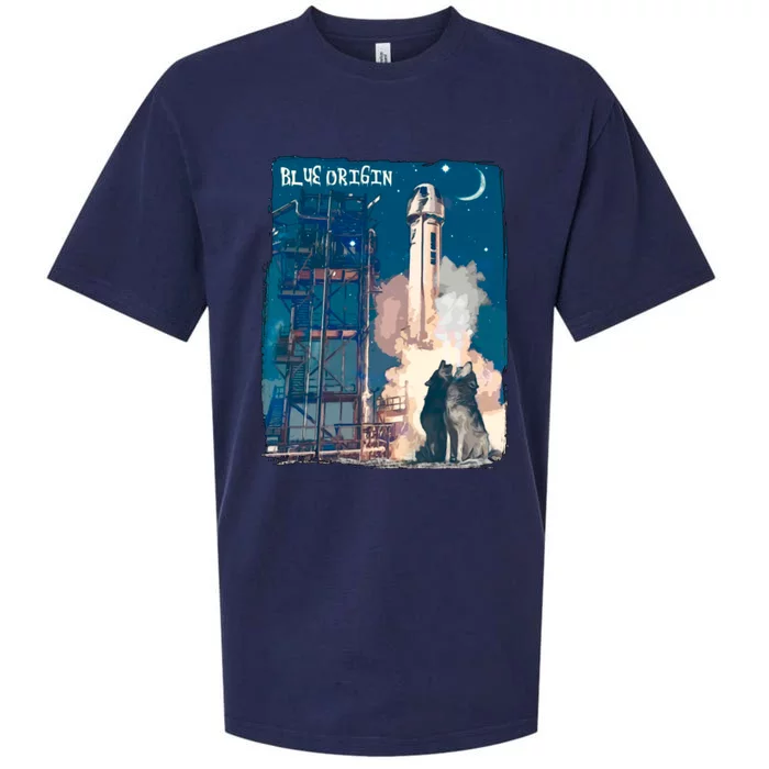 Blue Origin Space Launch Sueded Cloud Jersey T-Shirt