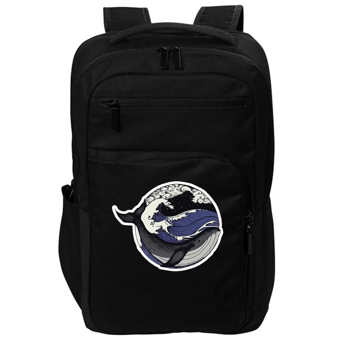 Blue Whale Great Wave Impact Tech Backpack