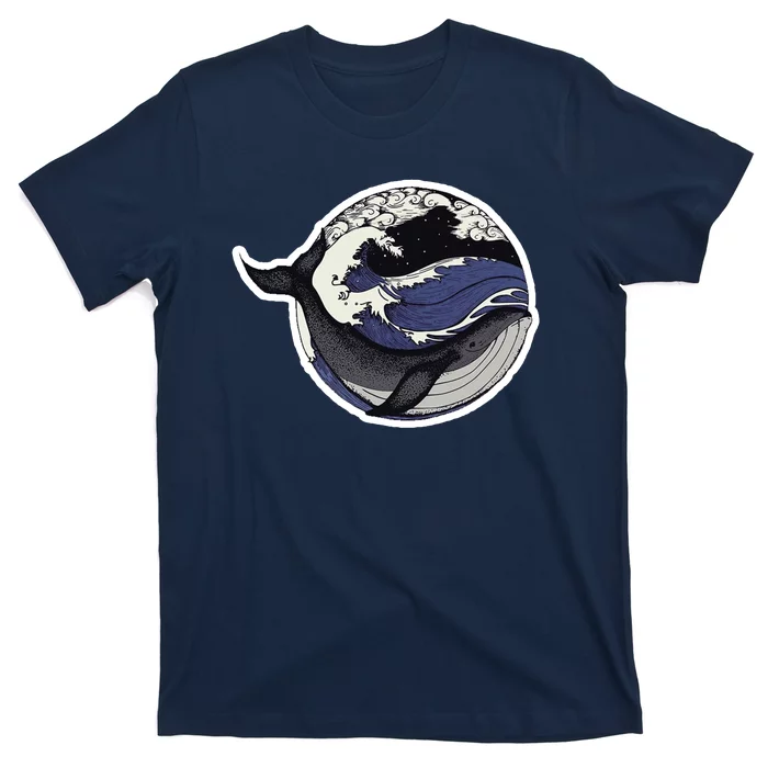 Blue Whale Great Wave T-Shirt