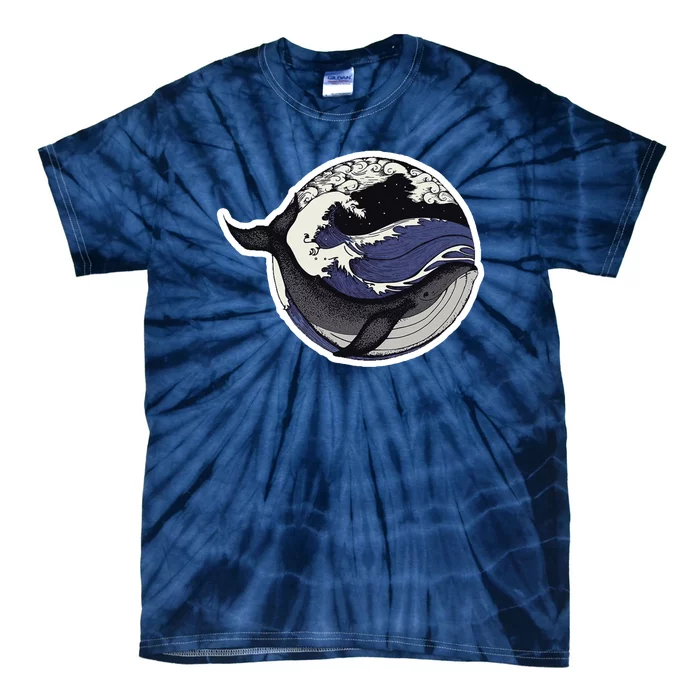 Blue Whale Great Wave Tie-Dye T-Shirt