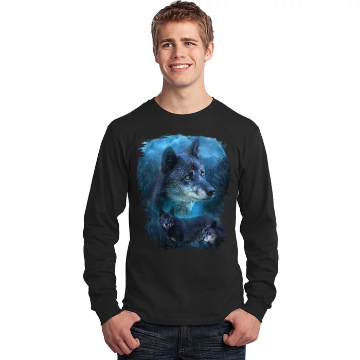 Blue Wolf Long Sleeve Shirt