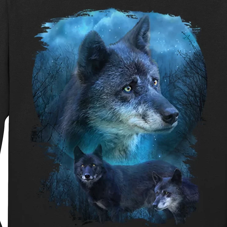 Blue Wolf Long Sleeve Shirt