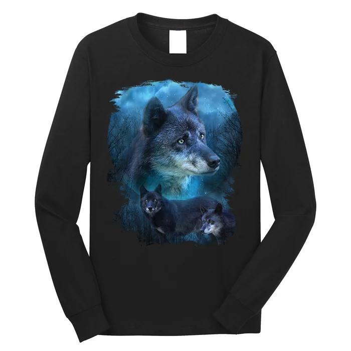 Blue Wolf Long Sleeve Shirt