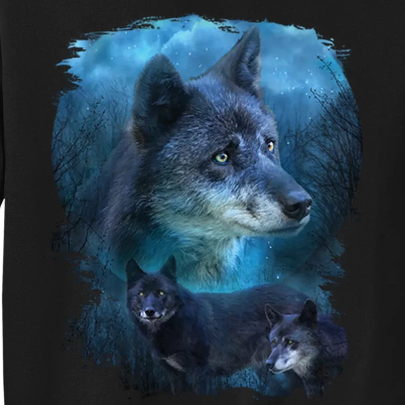 Blue Wolf Tall Sweatshirt