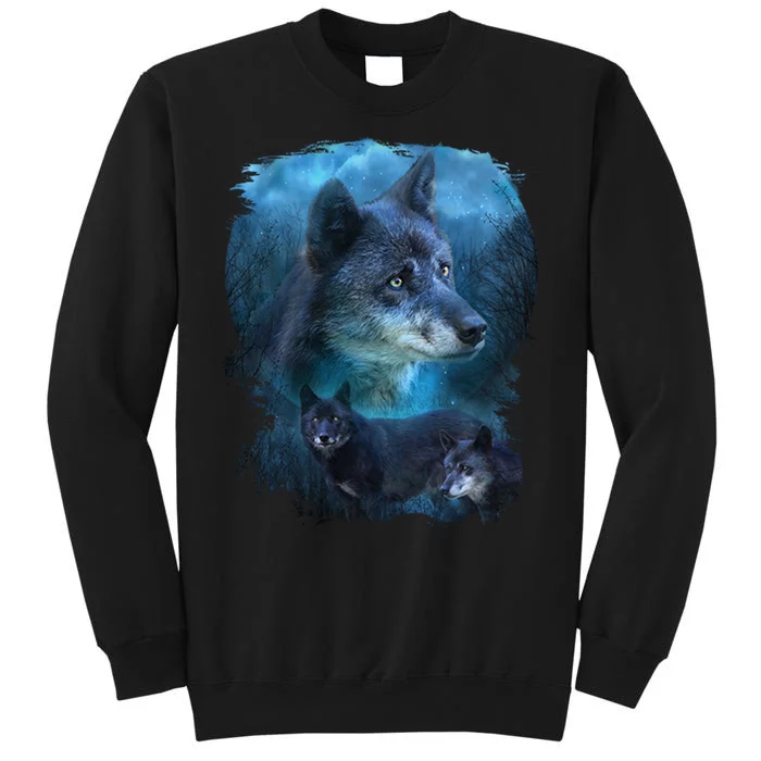 Blue Wolf Tall Sweatshirt