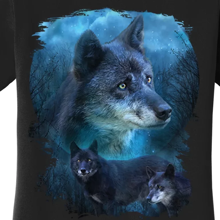 Blue Wolf Women's T-Shirt