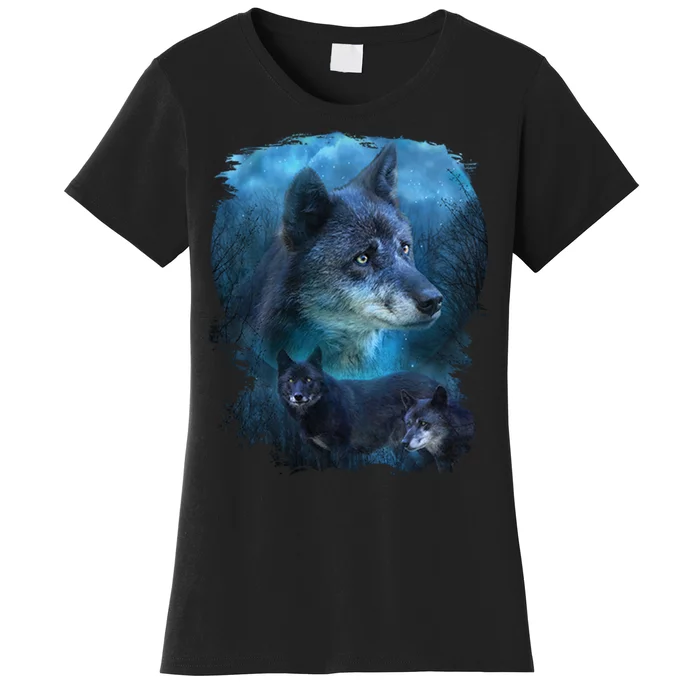 Blue Wolf Women's T-Shirt