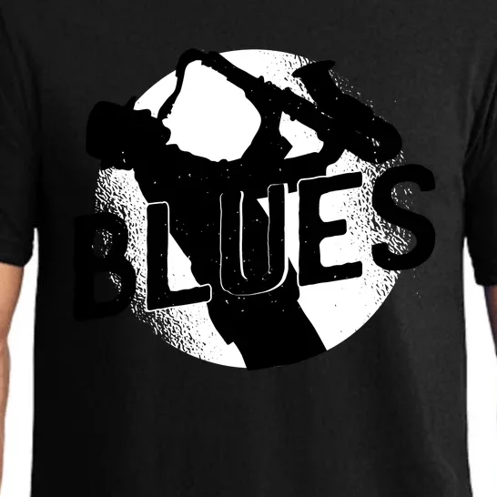 Blues Music Saxophone Pajama Set