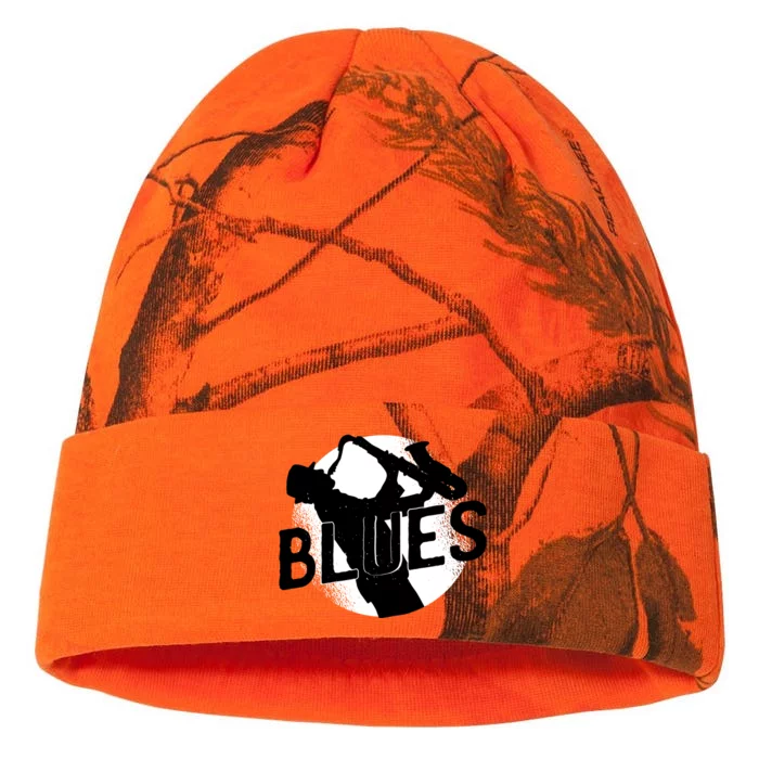 Blues Music Saxophone Kati - 12in Camo Beanie