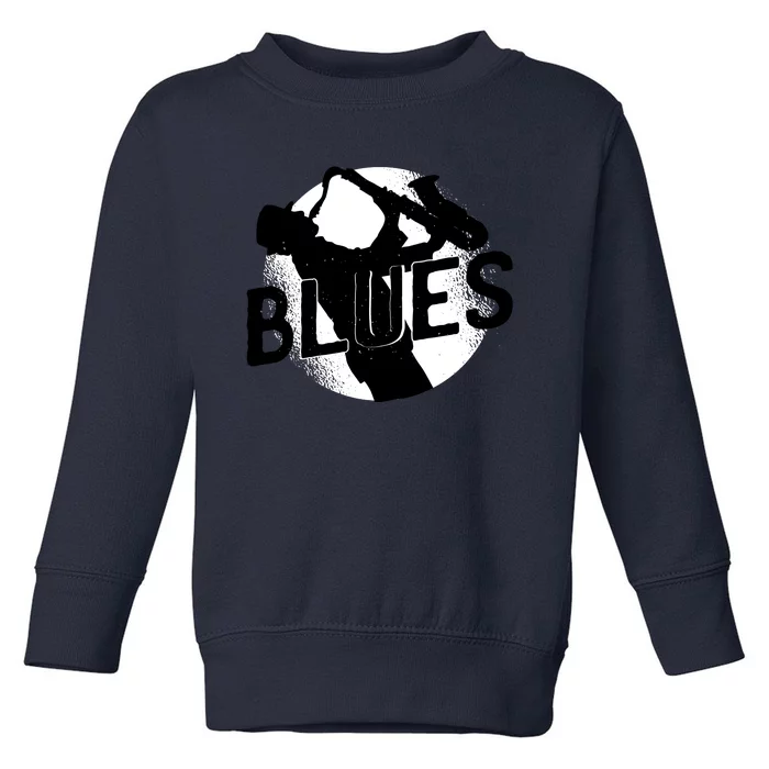 Blues Music Saxophone Toddler Sweatshirt