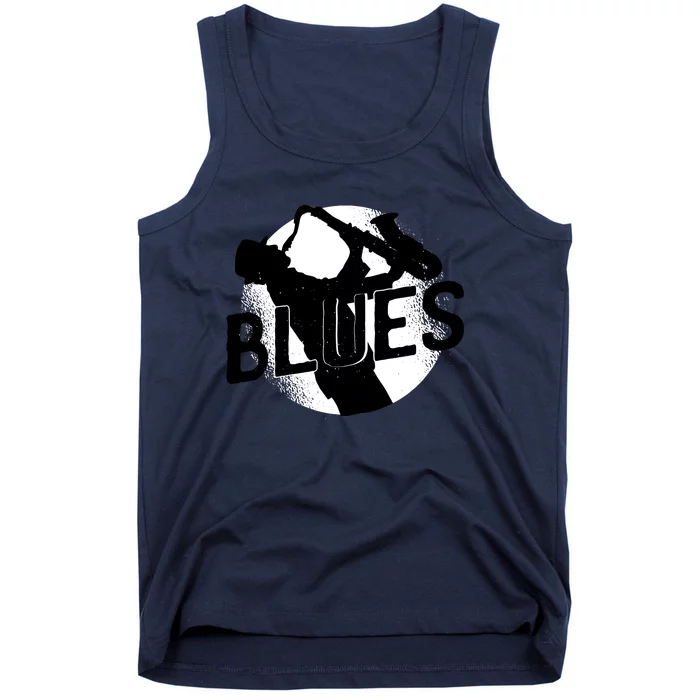 Blues Music Saxophone Tank Top