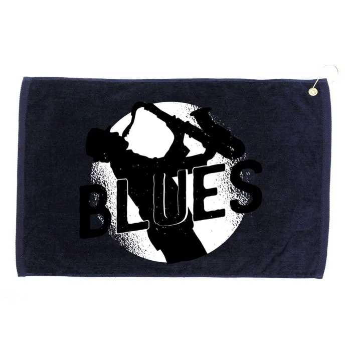 Blues Music Saxophone Grommeted Golf Towel