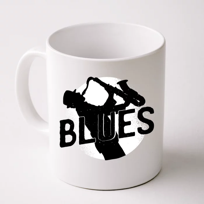 Blues Music Saxophone Front & Back Coffee Mug