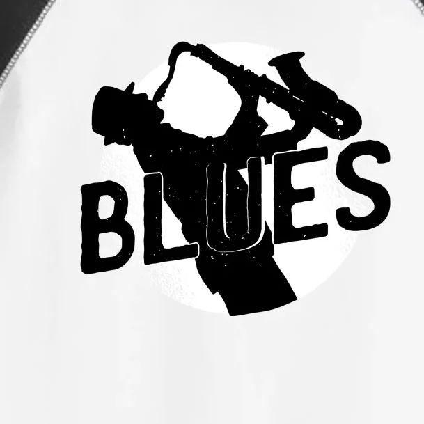 Blues Music Saxophone Toddler Fine Jersey T-Shirt