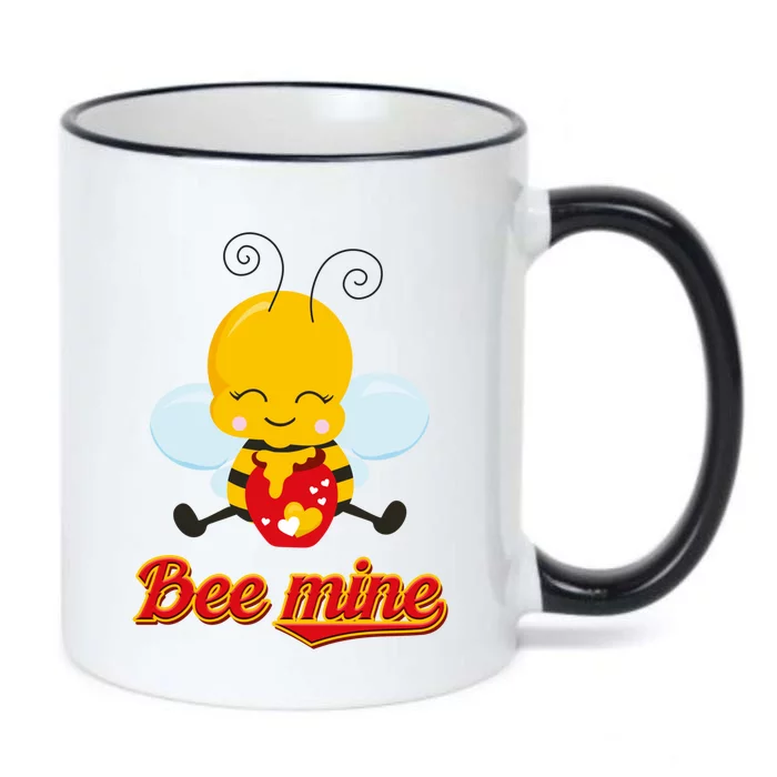 Bee Lover Valentine's Day Gift And Gift Black Color Changing Mug