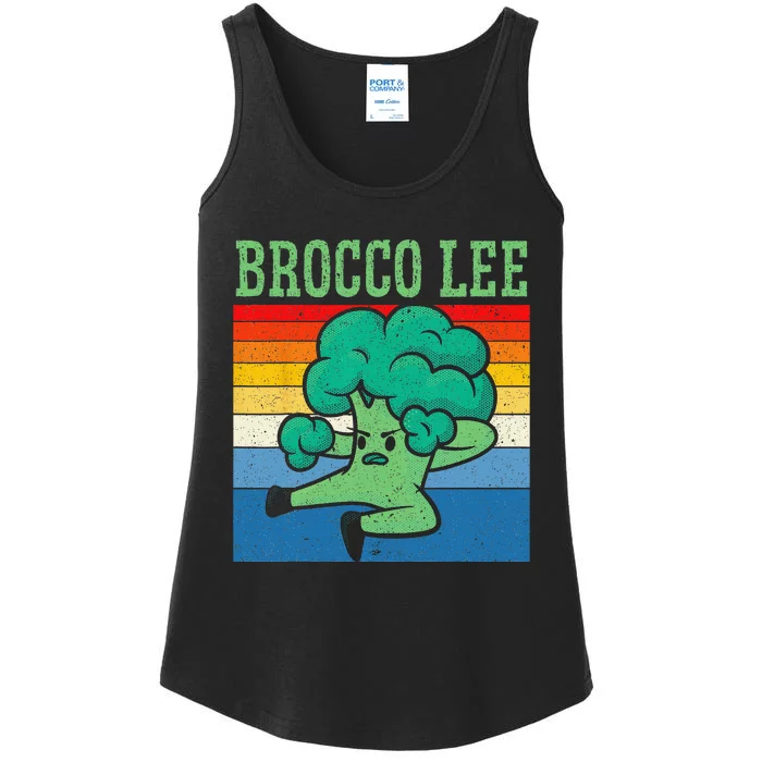 Brocco Lee Vegetable Vegetarian Vegan Broccoli Ladies Essential Tank