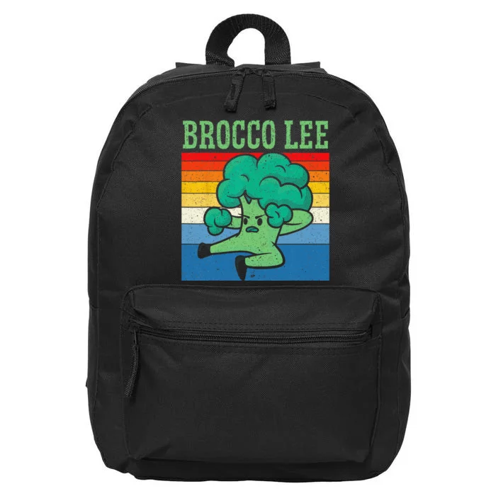 Brocco Lee Vegetable Vegetarian Vegan Broccoli 16 in Basic Backpack