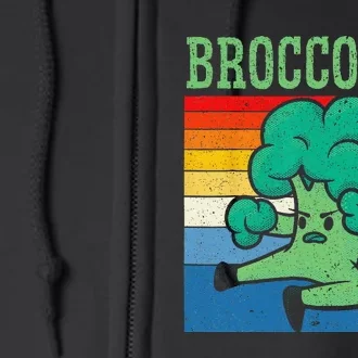 Brocco Lee Vegetable Vegetarian Vegan Broccoli Full Zip Hoodie