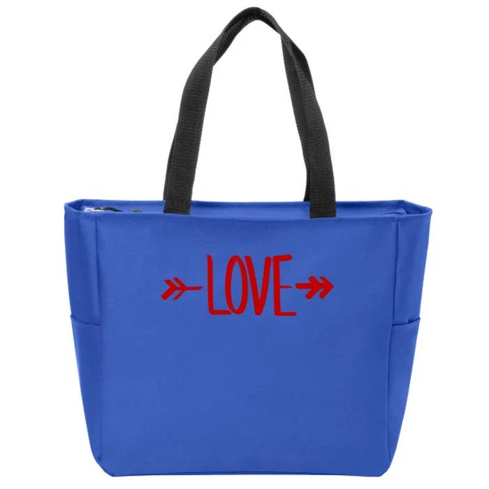 Boho Love Valentine's Day Happy Valentine's Cute Love Funny Gift Zip Tote Bag