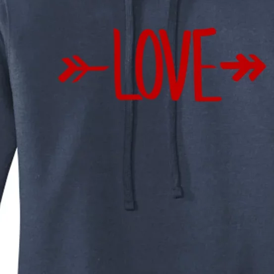 Boho Love Valentine's Day Happy Valentine's Cute Love Funny Gift Women's Pullover Hoodie