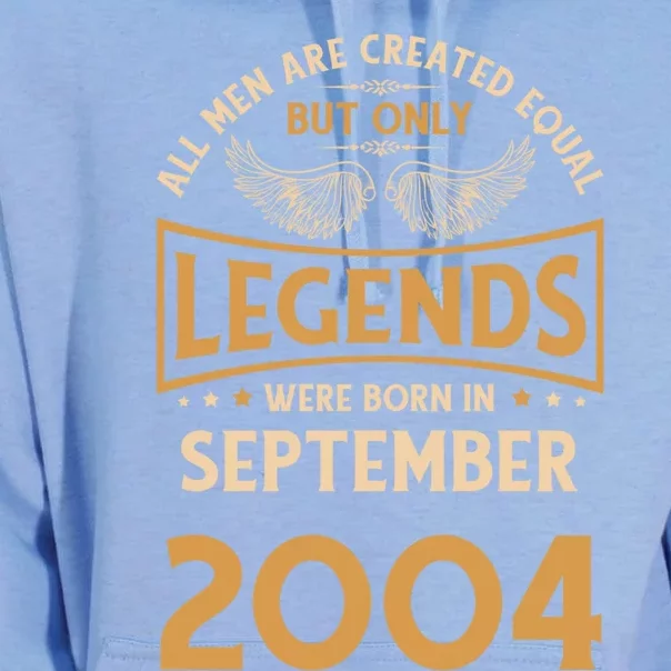 Birthday Legends Were Born In September 2004 Gift Unisex Surf Hoodie