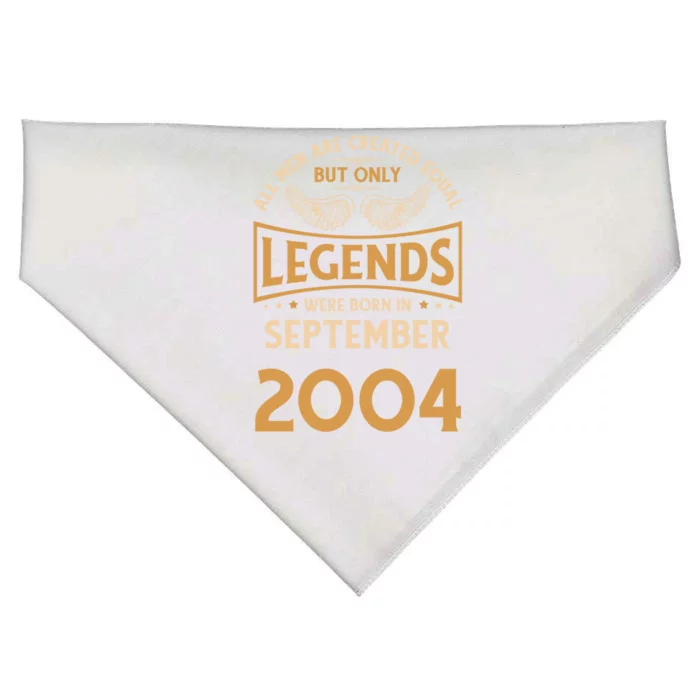 Birthday Legends Were Born In September 2004 Gift USA-Made Doggie Bandana