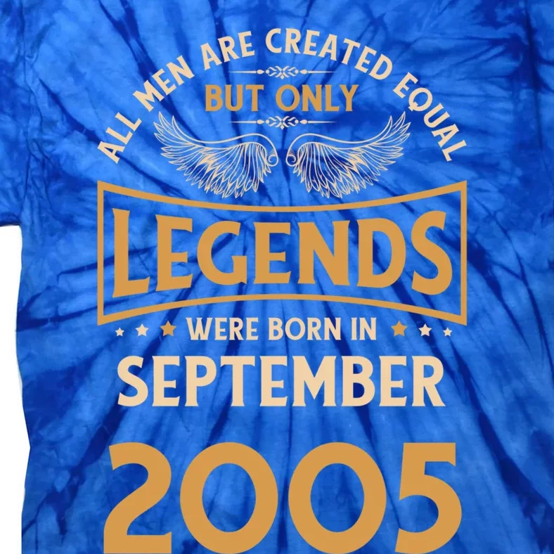 Birthday Legends Were Born In September 2005 Gift Tie-Dye T-Shirt