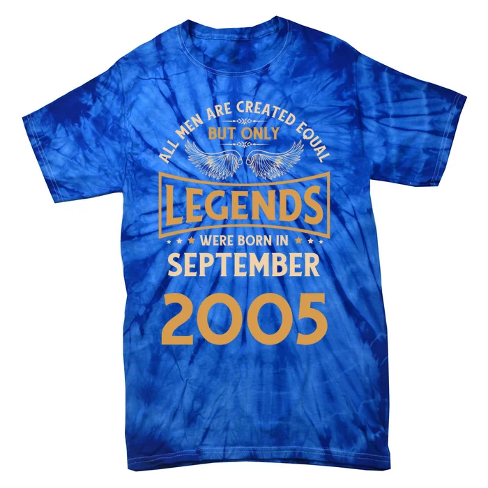 Birthday Legends Were Born In September 2005 Gift Tie-Dye T-Shirt