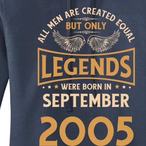 Birthday Legends Were Born In September 2005 Gift Women's Pullover Hoodie