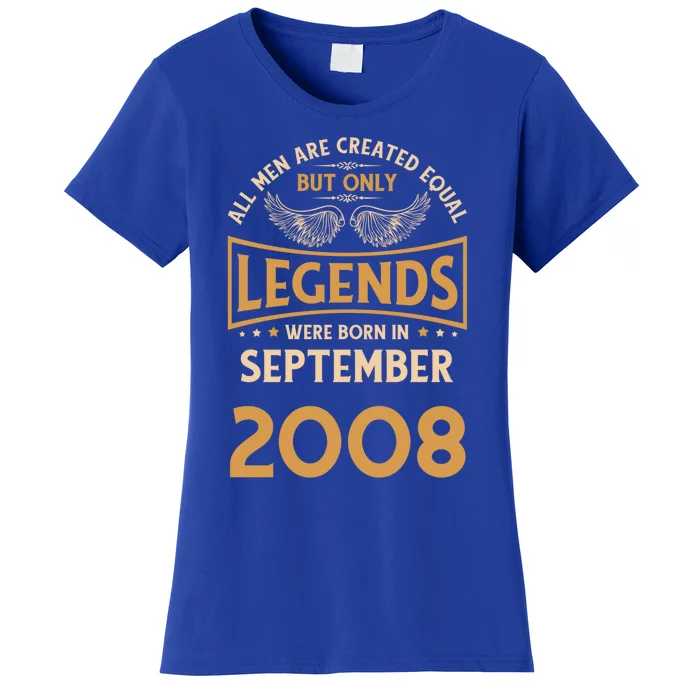 Birthday Legends Were Born In September 2008 Gift Women's T-Shirt