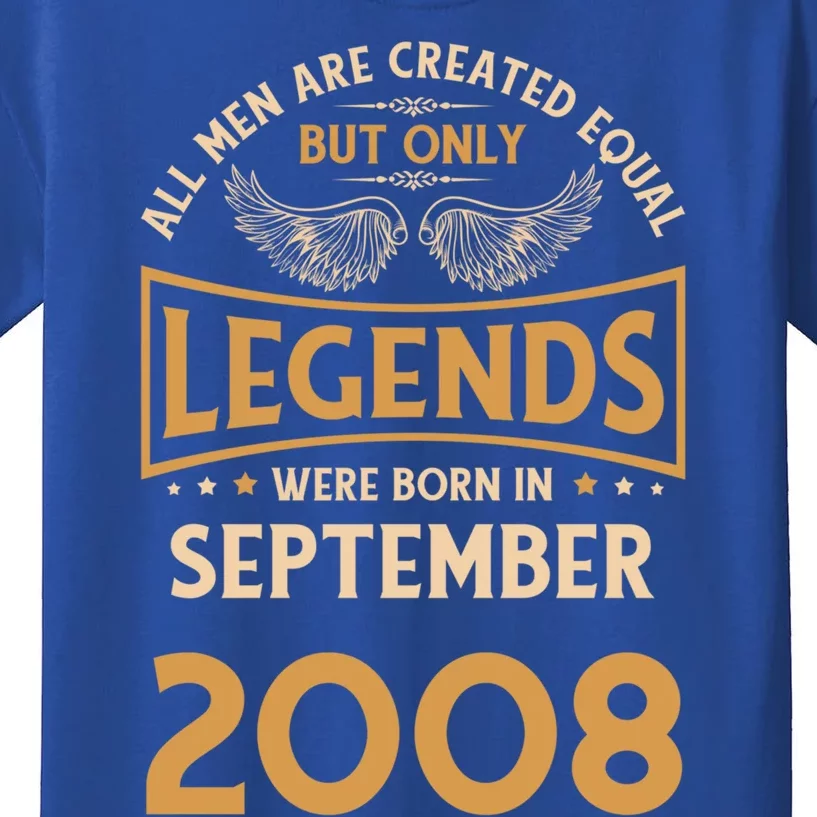 Birthday Legends Were Born In September 2008 Gift Kids T-Shirt