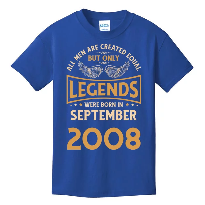 Birthday Legends Were Born In September 2008 Gift Kids T-Shirt