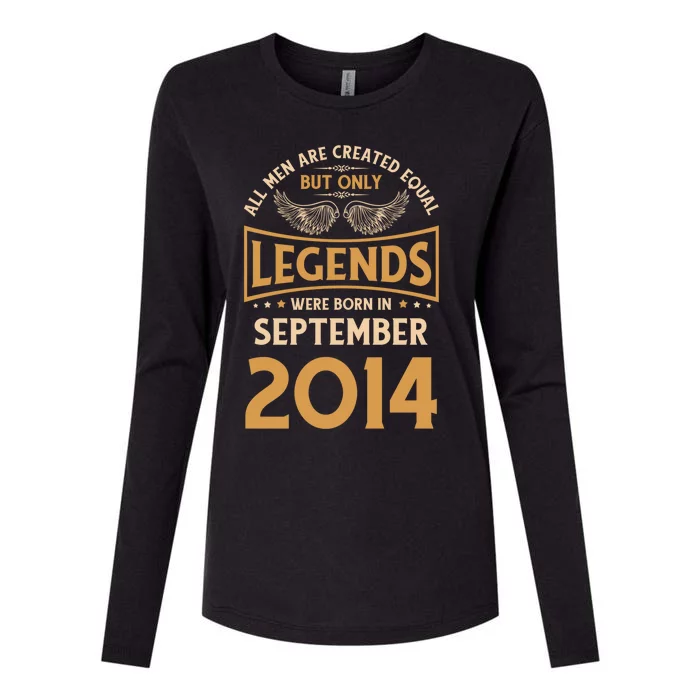 Birthday Legends Were Born In September 2014 Great Gift Womens Cotton Relaxed Long Sleeve T-Shirt