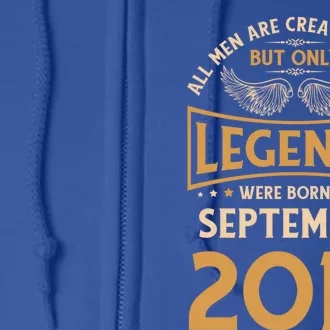 Birthday Legends Were Born In September 2014 Great Gift Full Zip Hoodie