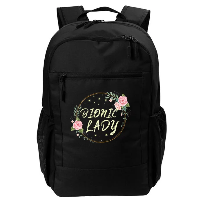 Bionic Lady Women Broken Bone Knee Recovering Surgery Gifts Daily Commute Backpack