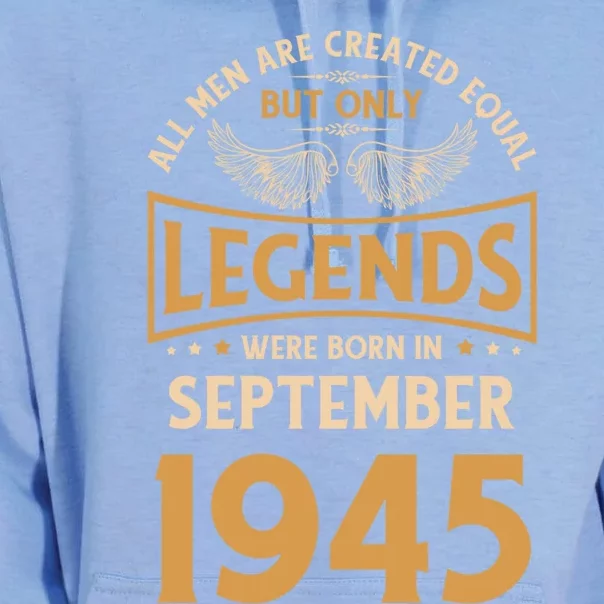 Birthday Legends Were Born In September 1945 Gift Unisex Surf Hoodie