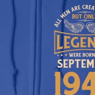 Birthday Legends Were Born In September 1949 Cute Gift Full Zip Hoodie