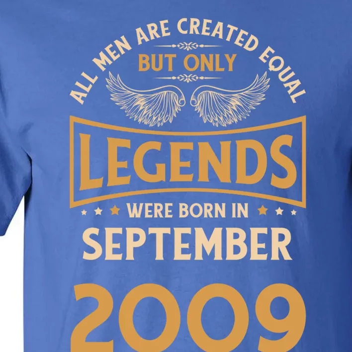 Birthday Legends Were Born In September 2009 Funny Gift Tall T-Shirt