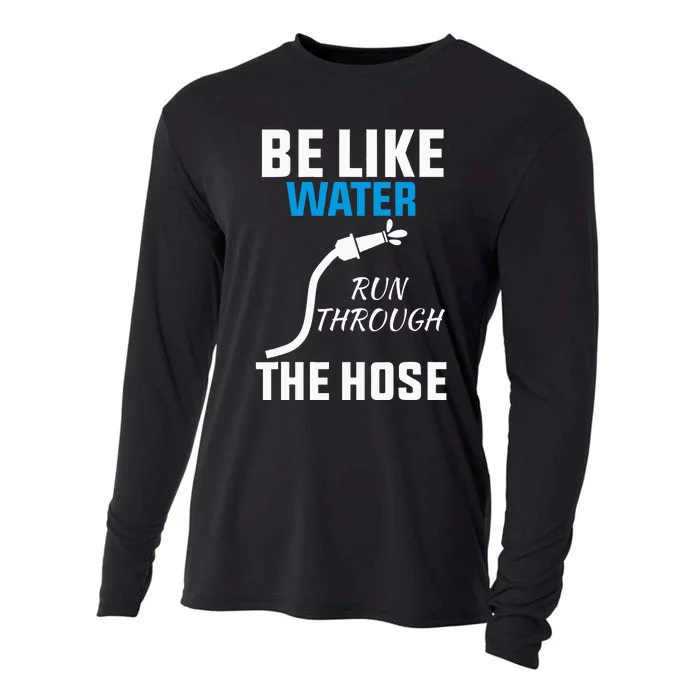 Be Like Water Run Through The Hose Cooling Performance Long Sleeve Crew