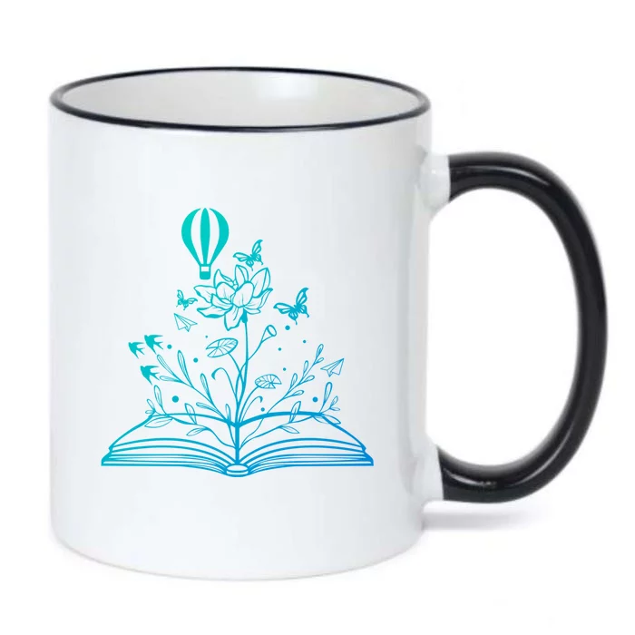 Book Lovers Wildflowers Book Reading Cute Book Lover Teacher Meaningful Gift Black Color Changing Mug