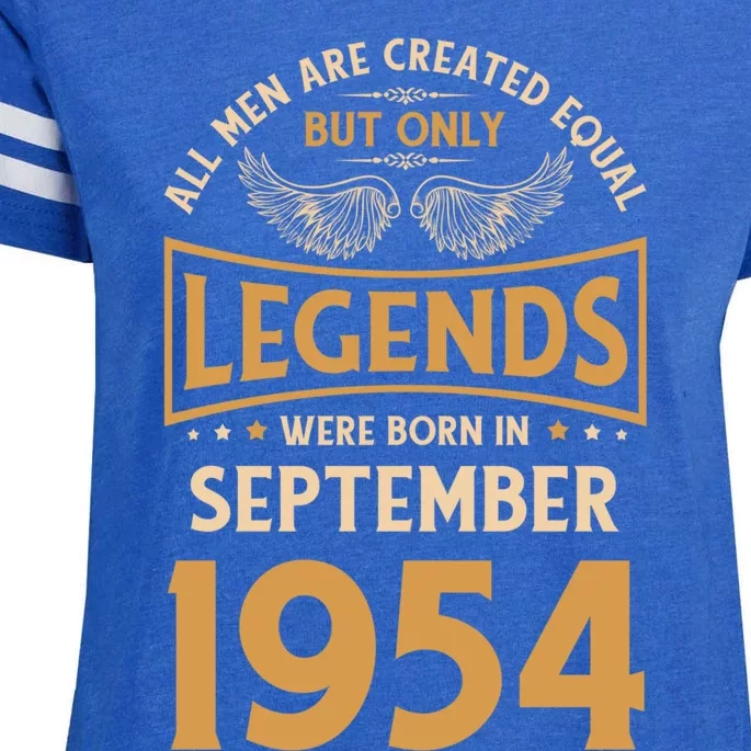 Birthday Legends Were Born In September 1954 Gift Enza Ladies Jersey Football T-Shirt