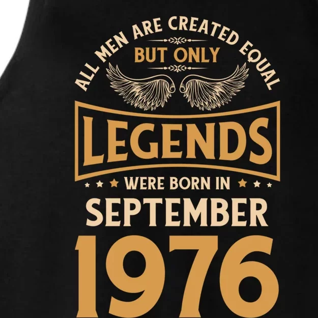 Birthday Legends Were Born In September 1976 Cool Gift Ladies Tri-Blend Wicking Tank