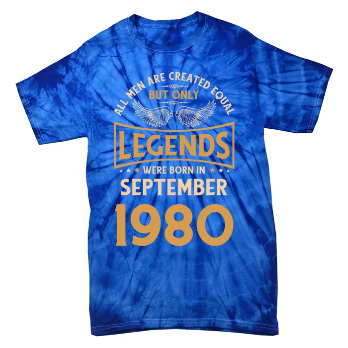 Birthday Legends Were Born In September 1980 Gift Tie-Dye T-Shirt