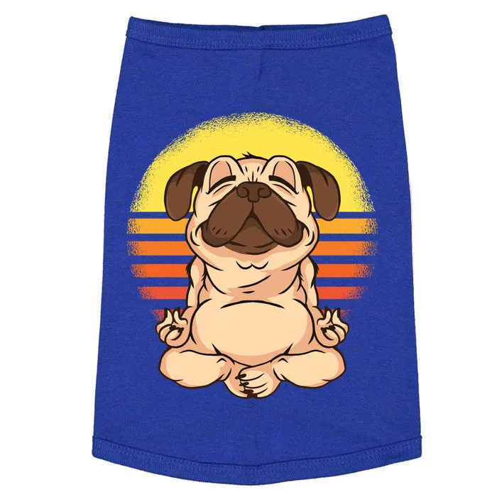 Be Like Water Cute Yoga Pug Funny Gift Doggie Tank