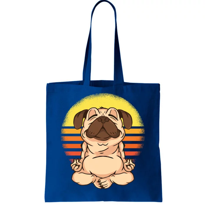 Be Like Water Cute Yoga Pug Funny Gift Tote Bag