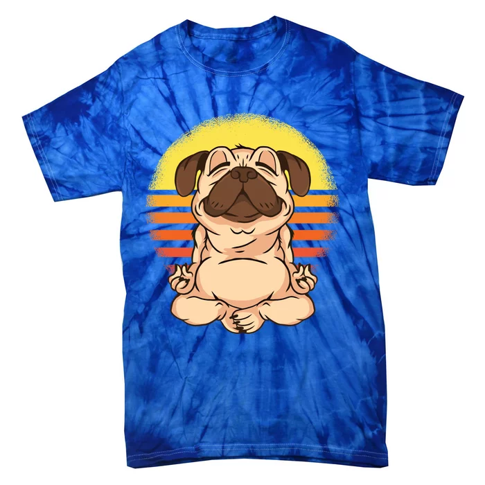 Be Like Water Cute Yoga Pug Funny Gift Tie-Dye T-Shirt