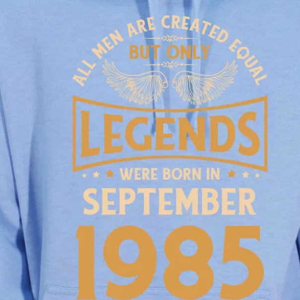 Birthday Legends Were Born In September 1985 Gift Unisex Surf Hoodie