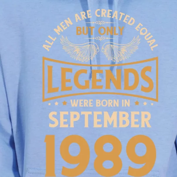 Birthday Legends Were Born In September 1989 Gift Unisex Surf Hoodie