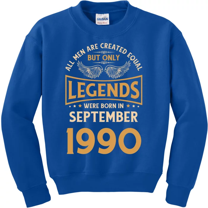 Birthday Legends Were Born In September 1990 Meaningful Gift Kids Sweatshirt